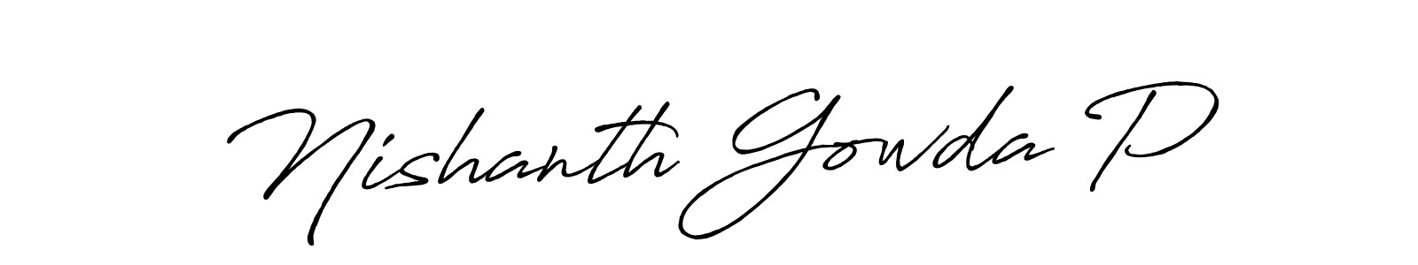See photos of Nishanth Gowda P official signature by Spectra . Check more albums & portfolios. Read reviews & check more about Antro_Vectra_Bolder font. Nishanth Gowda P signature style 7 images and pictures png