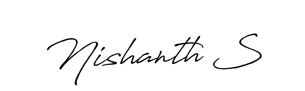Make a short Nishanth S signature style. Manage your documents anywhere anytime using Antro_Vectra_Bolder. Create and add eSignatures, submit forms, share and send files easily. Nishanth S signature style 7 images and pictures png