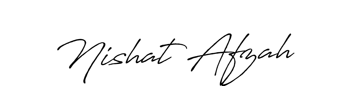 Also You can easily find your signature by using the search form. We will create Nishat Afzah name handwritten signature images for you free of cost using Antro_Vectra_Bolder sign style. Nishat Afzah signature style 7 images and pictures png