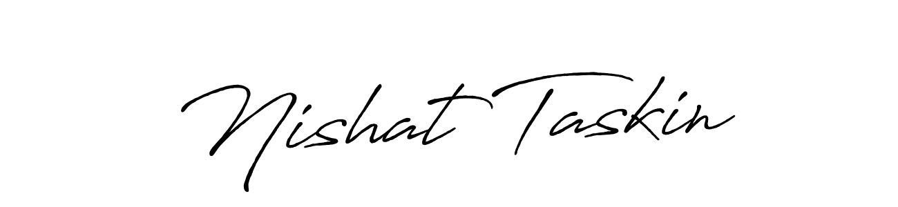 How to make Nishat Taskin signature? Antro_Vectra_Bolder is a professional autograph style. Create handwritten signature for Nishat Taskin name. Nishat Taskin signature style 7 images and pictures png