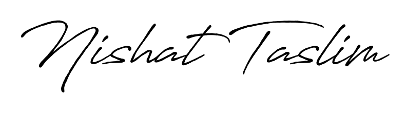 How to make Nishat Taslim name signature. Use Antro_Vectra_Bolder style for creating short signs online. This is the latest handwritten sign. Nishat Taslim signature style 7 images and pictures png