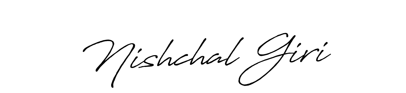 How to Draw Nishchal Giri signature style? Antro_Vectra_Bolder is a latest design signature styles for name Nishchal Giri. Nishchal Giri signature style 7 images and pictures png