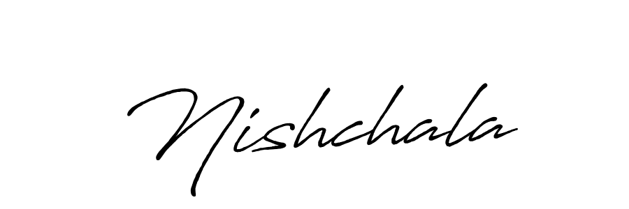 The best way (Antro_Vectra_Bolder) to make a short signature is to pick only two or three words in your name. The name Nishchala include a total of six letters. For converting this name. Nishchala signature style 7 images and pictures png