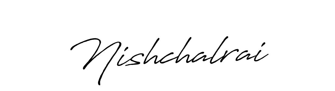 if you are searching for the best signature style for your name Nishchalrai. so please give up your signature search. here we have designed multiple signature styles  using Antro_Vectra_Bolder. Nishchalrai signature style 7 images and pictures png