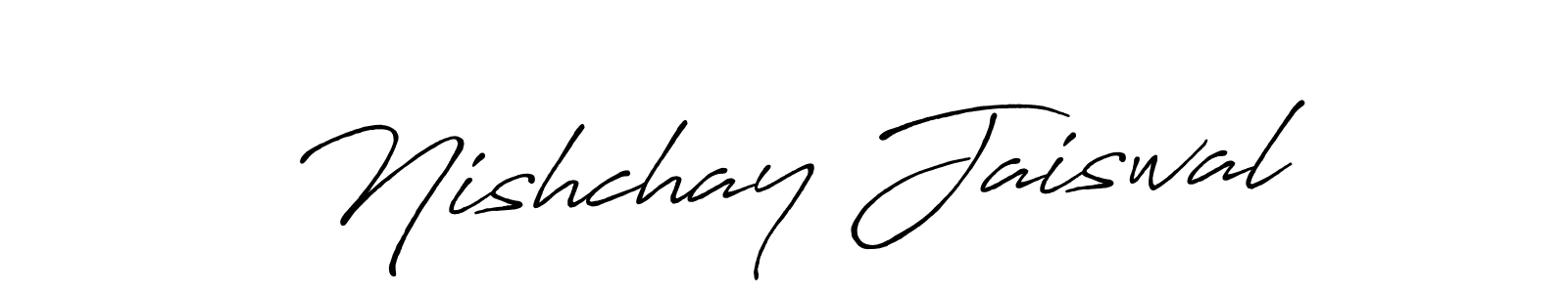 Antro_Vectra_Bolder is a professional signature style that is perfect for those who want to add a touch of class to their signature. It is also a great choice for those who want to make their signature more unique. Get Nishchay Jaiswal name to fancy signature for free. Nishchay Jaiswal signature style 7 images and pictures png