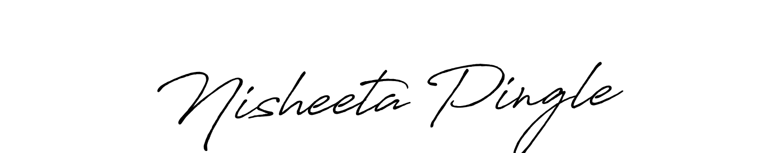 Also You can easily find your signature by using the search form. We will create Nisheeta Pingle name handwritten signature images for you free of cost using Antro_Vectra_Bolder sign style. Nisheeta Pingle signature style 7 images and pictures png