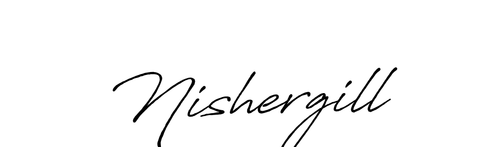 How to Draw Nishergill signature style? Antro_Vectra_Bolder is a latest design signature styles for name Nishergill. Nishergill signature style 7 images and pictures png