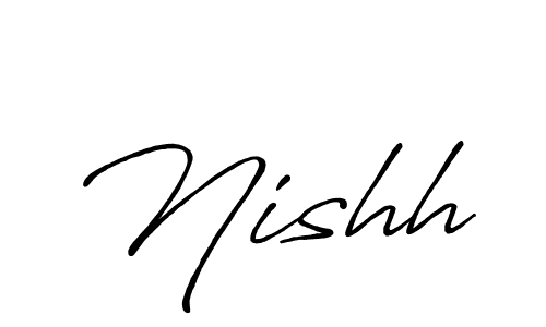 Best and Professional Signature Style for Nishh. Antro_Vectra_Bolder Best Signature Style Collection. Nishh signature style 7 images and pictures png