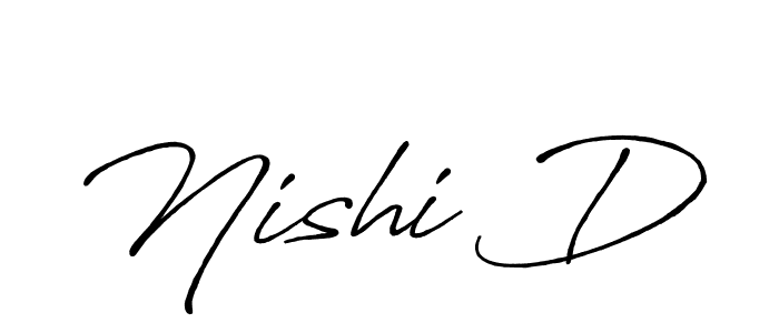 Design your own signature with our free online signature maker. With this signature software, you can create a handwritten (Antro_Vectra_Bolder) signature for name Nishi D. Nishi D signature style 7 images and pictures png