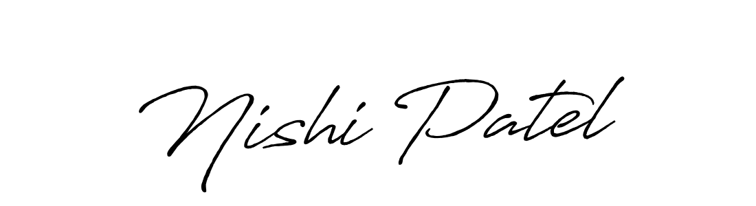 Make a beautiful signature design for name Nishi Patel. Use this online signature maker to create a handwritten signature for free. Nishi Patel signature style 7 images and pictures png