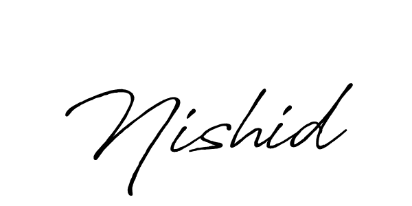 Antro_Vectra_Bolder is a professional signature style that is perfect for those who want to add a touch of class to their signature. It is also a great choice for those who want to make their signature more unique. Get Nishid name to fancy signature for free. Nishid signature style 7 images and pictures png