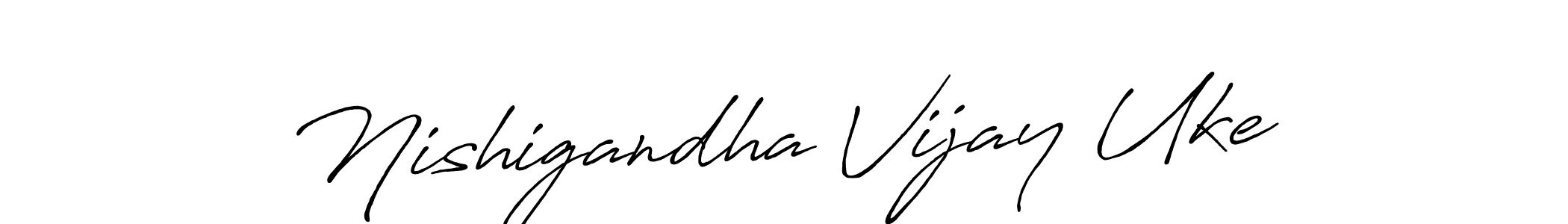 Make a beautiful signature design for name Nishigandha Vijay Uke. Use this online signature maker to create a handwritten signature for free. Nishigandha Vijay Uke signature style 7 images and pictures png