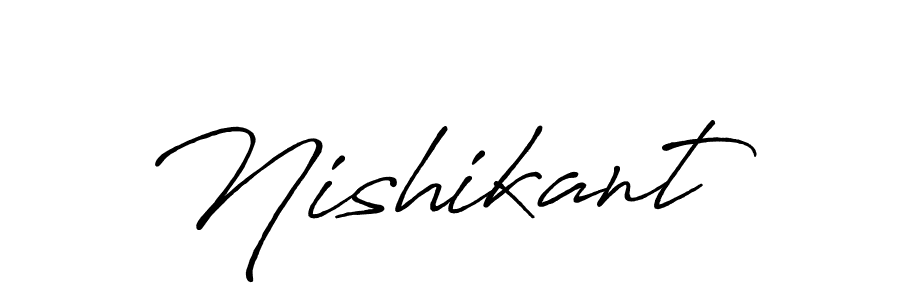Design your own signature with our free online signature maker. With this signature software, you can create a handwritten (Antro_Vectra_Bolder) signature for name Nishikant. Nishikant signature style 7 images and pictures png