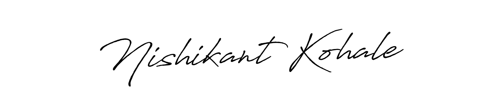 Make a beautiful signature design for name Nishikant Kohale. With this signature (Antro_Vectra_Bolder) style, you can create a handwritten signature for free. Nishikant Kohale signature style 7 images and pictures png