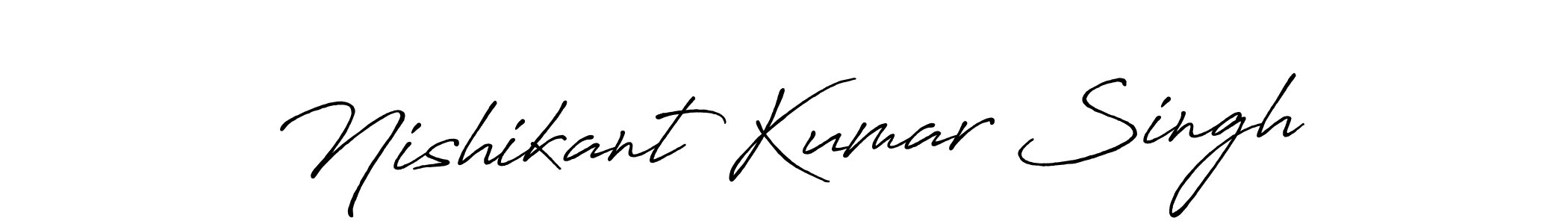 Design your own signature with our free online signature maker. With this signature software, you can create a handwritten (Antro_Vectra_Bolder) signature for name Nishikant Kumar Singh. Nishikant Kumar Singh signature style 7 images and pictures png