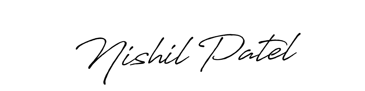 Make a short Nishil Patel signature style. Manage your documents anywhere anytime using Antro_Vectra_Bolder. Create and add eSignatures, submit forms, share and send files easily. Nishil Patel signature style 7 images and pictures png