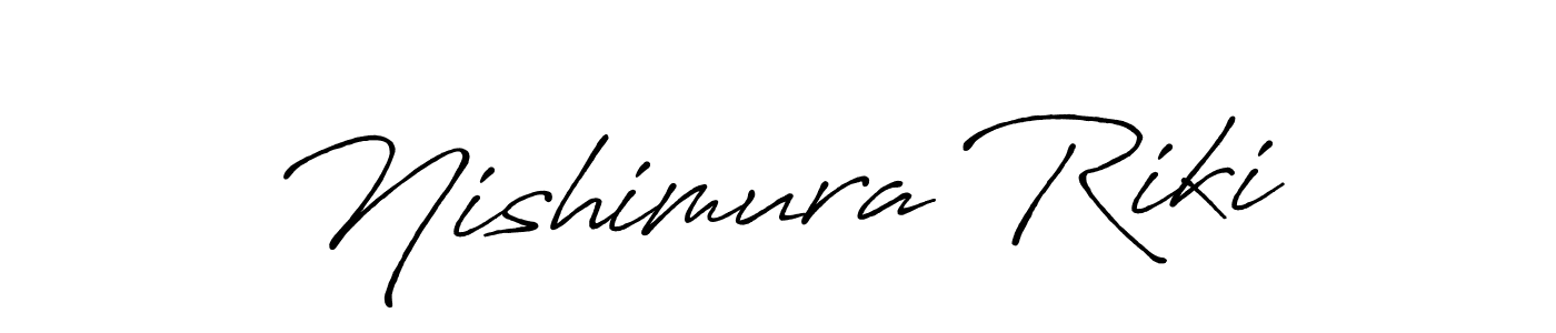 Nishimura Riki stylish signature style. Best Handwritten Sign (Antro_Vectra_Bolder) for my name. Handwritten Signature Collection Ideas for my name Nishimura Riki. Nishimura Riki signature style 7 images and pictures png