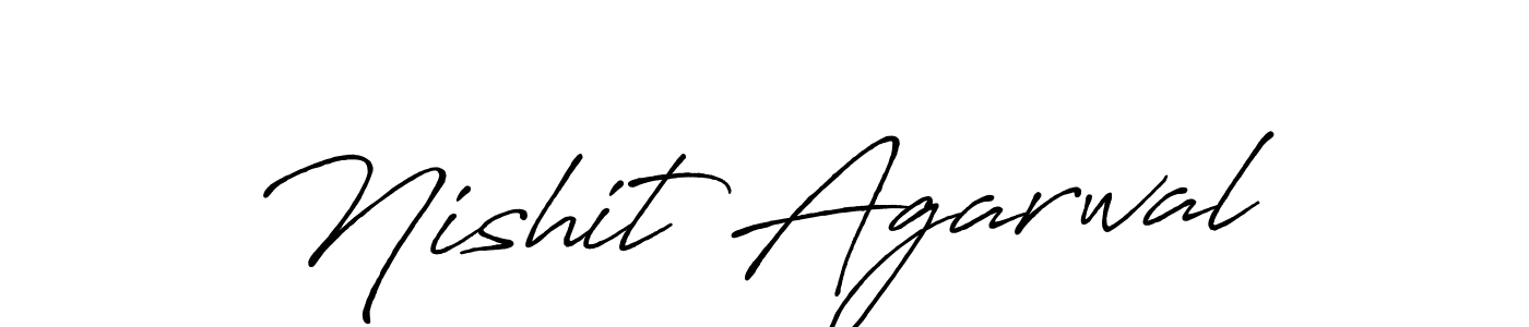 Nishit Agarwal stylish signature style. Best Handwritten Sign (Antro_Vectra_Bolder) for my name. Handwritten Signature Collection Ideas for my name Nishit Agarwal. Nishit Agarwal signature style 7 images and pictures png