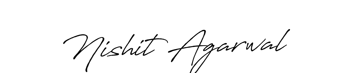 Nishit Agarwal stylish signature style. Best Handwritten Sign (Antro_Vectra_Bolder) for my name. Handwritten Signature Collection Ideas for my name Nishit Agarwal. Nishit Agarwal signature style 7 images and pictures png