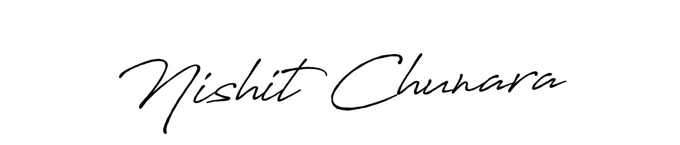 Antro_Vectra_Bolder is a professional signature style that is perfect for those who want to add a touch of class to their signature. It is also a great choice for those who want to make their signature more unique. Get Nishit Chunara name to fancy signature for free. Nishit Chunara signature style 7 images and pictures png