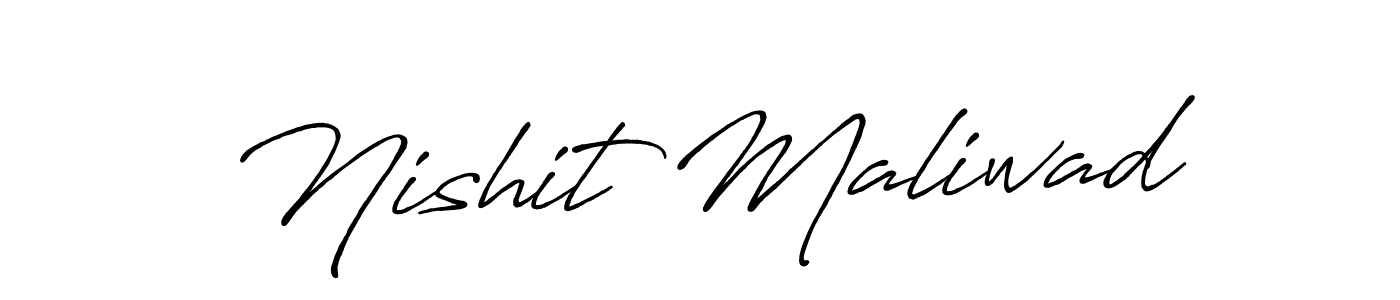 Create a beautiful signature design for name Nishit Maliwad. With this signature (Antro_Vectra_Bolder) fonts, you can make a handwritten signature for free. Nishit Maliwad signature style 7 images and pictures png