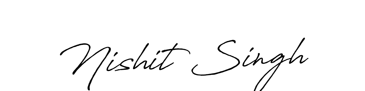 Nishit Singh stylish signature style. Best Handwritten Sign (Antro_Vectra_Bolder) for my name. Handwritten Signature Collection Ideas for my name Nishit Singh. Nishit Singh signature style 7 images and pictures png