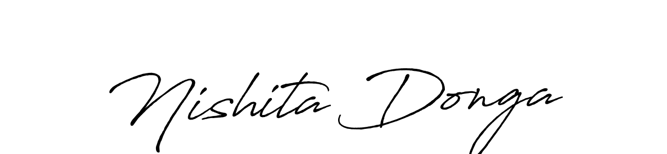 Design your own signature with our free online signature maker. With this signature software, you can create a handwritten (Antro_Vectra_Bolder) signature for name Nishita Donga. Nishita Donga signature style 7 images and pictures png