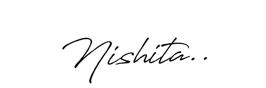 How to Draw Nishita.. signature style? Antro_Vectra_Bolder is a latest design signature styles for name Nishita... Nishita.. signature style 7 images and pictures png