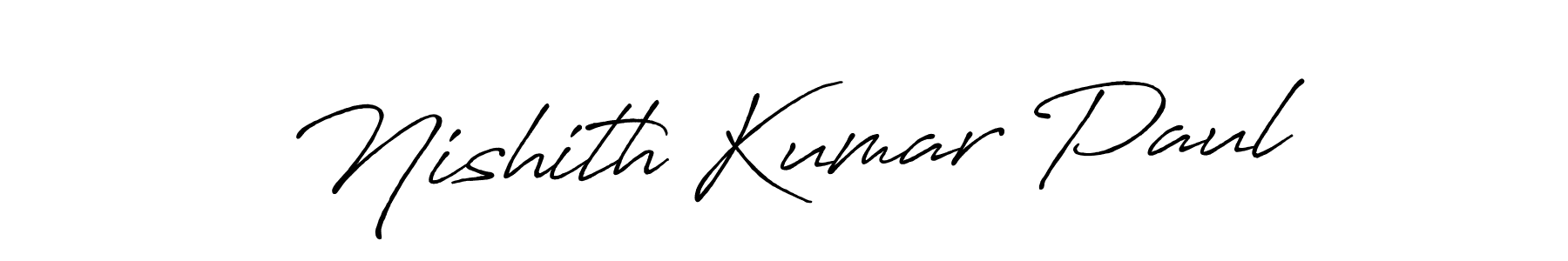 Antro_Vectra_Bolder is a professional signature style that is perfect for those who want to add a touch of class to their signature. It is also a great choice for those who want to make their signature more unique. Get Nishith Kumar Paul name to fancy signature for free. Nishith Kumar Paul signature style 7 images and pictures png