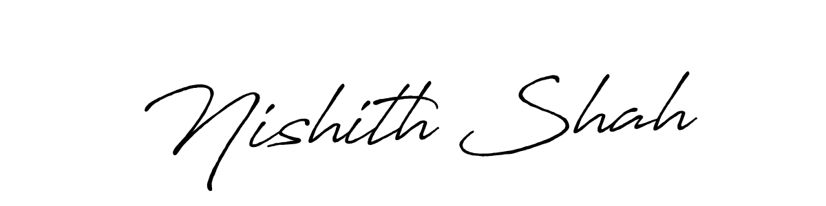 Similarly Antro_Vectra_Bolder is the best handwritten signature design. Signature creator online .You can use it as an online autograph creator for name Nishith Shah. Nishith Shah signature style 7 images and pictures png