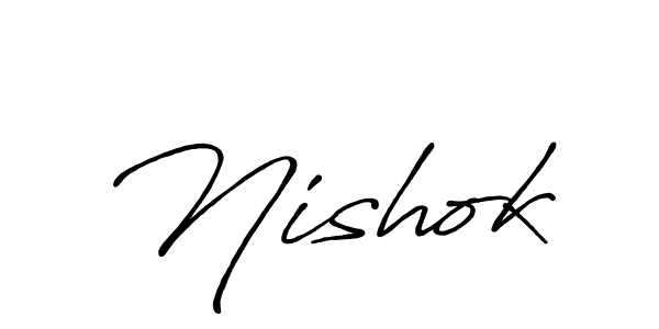You should practise on your own different ways (Antro_Vectra_Bolder) to write your name (Nishok) in signature. don't let someone else do it for you. Nishok signature style 7 images and pictures png