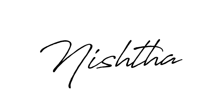 The best way (Antro_Vectra_Bolder) to make a short signature is to pick only two or three words in your name. The name Nishtha include a total of six letters. For converting this name. Nishtha signature style 7 images and pictures png