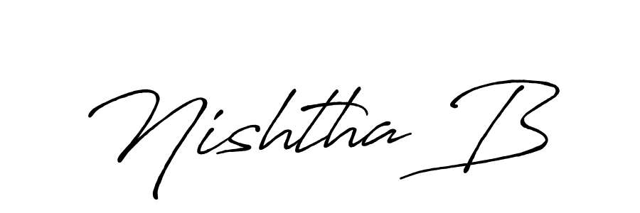 You can use this online signature creator to create a handwritten signature for the name Nishtha B. This is the best online autograph maker. Nishtha B signature style 7 images and pictures png