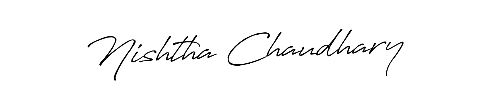 Similarly Antro_Vectra_Bolder is the best handwritten signature design. Signature creator online .You can use it as an online autograph creator for name Nishtha Chaudhary. Nishtha Chaudhary signature style 7 images and pictures png