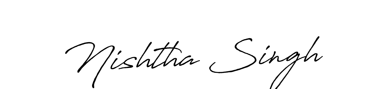 Nishtha Singh stylish signature style. Best Handwritten Sign (Antro_Vectra_Bolder) for my name. Handwritten Signature Collection Ideas for my name Nishtha Singh. Nishtha Singh signature style 7 images and pictures png