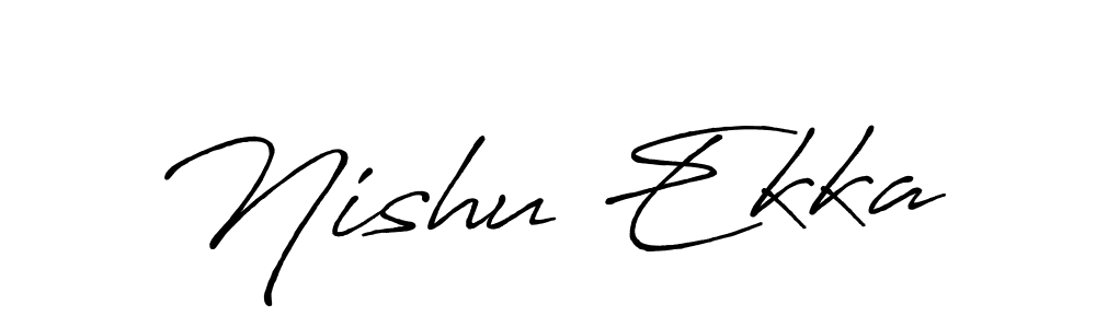 How to Draw Nishu Ekka signature style? Antro_Vectra_Bolder is a latest design signature styles for name Nishu Ekka. Nishu Ekka signature style 7 images and pictures png