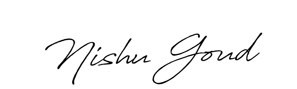 Make a beautiful signature design for name Nishu Goud. Use this online signature maker to create a handwritten signature for free. Nishu Goud signature style 7 images and pictures png