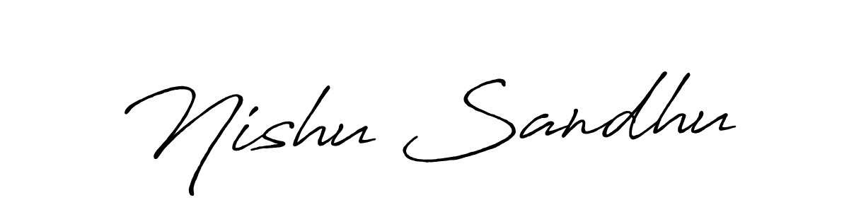 Similarly Antro_Vectra_Bolder is the best handwritten signature design. Signature creator online .You can use it as an online autograph creator for name Nishu Sandhu. Nishu Sandhu signature style 7 images and pictures png