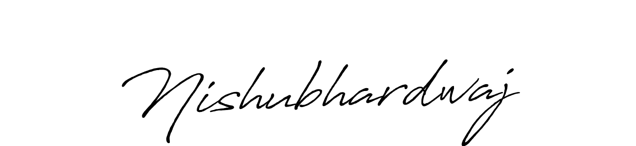 Also we have Nishubhardwaj name is the best signature style. Create professional handwritten signature collection using Antro_Vectra_Bolder autograph style. Nishubhardwaj signature style 7 images and pictures png