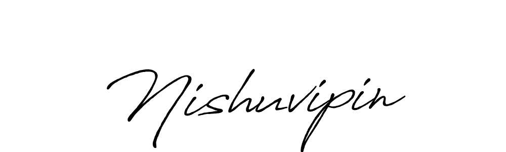 Make a beautiful signature design for name Nishuvipin. With this signature (Antro_Vectra_Bolder) style, you can create a handwritten signature for free. Nishuvipin signature style 7 images and pictures png