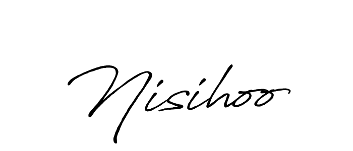 Create a beautiful signature design for name Nisihoo. With this signature (Antro_Vectra_Bolder) fonts, you can make a handwritten signature for free. Nisihoo signature style 7 images and pictures png