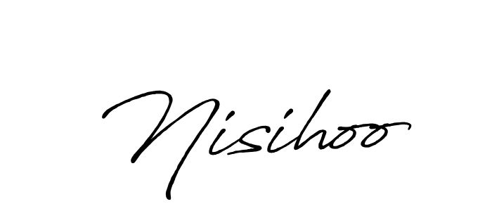 Also You can easily find your signature by using the search form. We will create Nisihoo name handwritten signature images for you free of cost using Antro_Vectra_Bolder sign style. Nisihoo signature style 7 images and pictures png