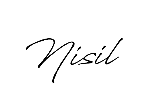 Antro_Vectra_Bolder is a professional signature style that is perfect for those who want to add a touch of class to their signature. It is also a great choice for those who want to make their signature more unique. Get Nisil name to fancy signature for free. Nisil signature style 7 images and pictures png