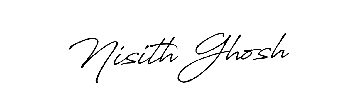 Also we have Nisith Ghosh name is the best signature style. Create professional handwritten signature collection using Antro_Vectra_Bolder autograph style. Nisith Ghosh signature style 7 images and pictures png