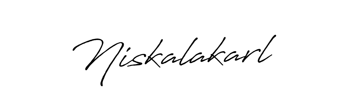 Similarly Antro_Vectra_Bolder is the best handwritten signature design. Signature creator online .You can use it as an online autograph creator for name Niskalakarl. Niskalakarl signature style 7 images and pictures png