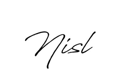 Once you've used our free online signature maker to create your best signature Antro_Vectra_Bolder style, it's time to enjoy all of the benefits that Nisl  name signing documents. Nisl  signature style 7 images and pictures png
