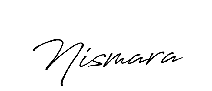 Design your own signature with our free online signature maker. With this signature software, you can create a handwritten (Antro_Vectra_Bolder) signature for name Nismara. Nismara signature style 7 images and pictures png