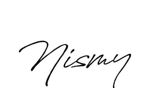 Make a beautiful signature design for name Nismy. Use this online signature maker to create a handwritten signature for free. Nismy signature style 7 images and pictures png