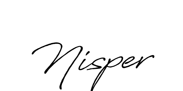 Also we have Nisper name is the best signature style. Create professional handwritten signature collection using Antro_Vectra_Bolder autograph style. Nisper signature style 7 images and pictures png