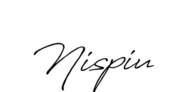 Antro_Vectra_Bolder is a professional signature style that is perfect for those who want to add a touch of class to their signature. It is also a great choice for those who want to make their signature more unique. Get Nispiu name to fancy signature for free. Nispiu signature style 7 images and pictures png